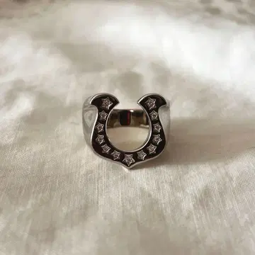 horse shoe 실버 반지 21호 지르코니아