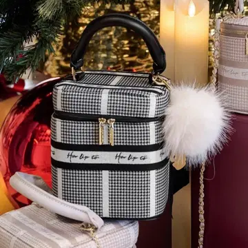 herlipto HLT 자카드 바니티 백 실버