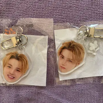 얼굴 아크릴 키링 도영 2개 세트 (낱개 판매도 가능)