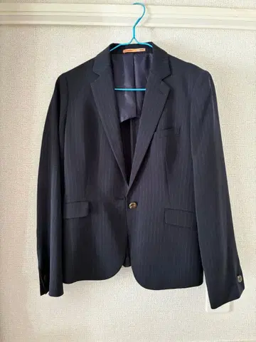 ORIHICA RHYME 네이비 스트라이프 스커트 수트