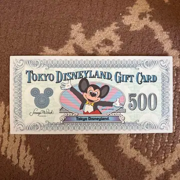 [레어] 도쿄 디즈니랜드 기프트권 컬렉션용 상품 미사용품
