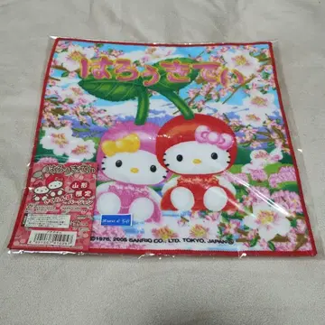 헬로키티 체리 2005 야마가타 한정판 손수건 산리오 고토치