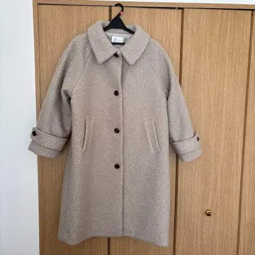 베이지 롱 코트 L 사이즈