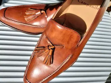 새상품 컴퍼니 태슬 로퍼 25.5cm 브라운