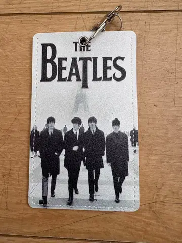 비틀즈 카드 수납 포켓 포함 키링