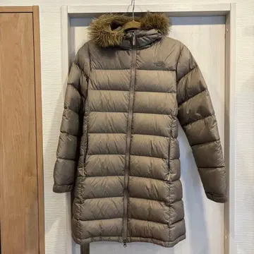 THE NORTH FACE 베이지 다운 자켓 롱 다운 중고