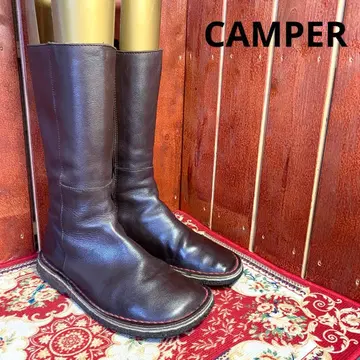 CAMPER 사이드 지퍼 부츠 브라운 36