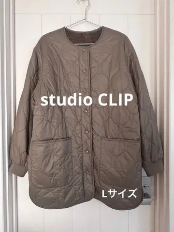 스튜디오 클립 리버서블 퀼트 코트 L 사이즈 새상품급 스튜디오 아우터