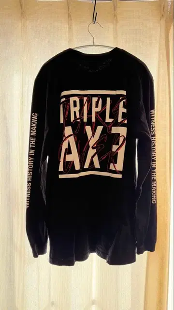 TRIPLE AXE 블랙 긴팔 T셔츠 XL 새상품급