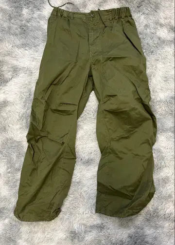 WEGO 올리브 그린 워크 팬츠 밴딩