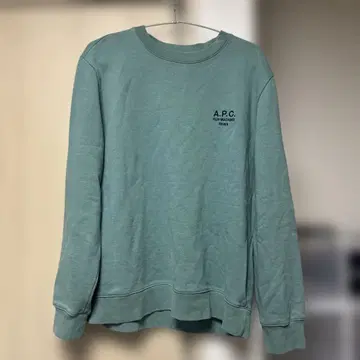A.P.C 아페쎄 로고 맨투맨 그린 계열