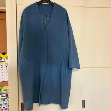 Mila Owen 블루 롱 코트