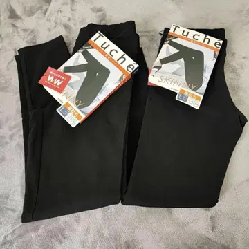 새상품 군제 Tuche 레깅스 스키니 스트레치 팬츠 2장 세트 L
