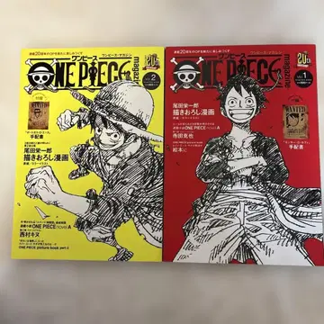 원피스 매거진 2권 세트 몽키 D 루피 미개봉 루피 수배서 포함