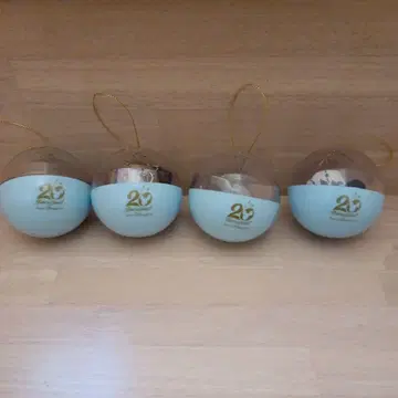 디즈니 20주년 기념 스카이블루 볼형 가챠 (4종류)