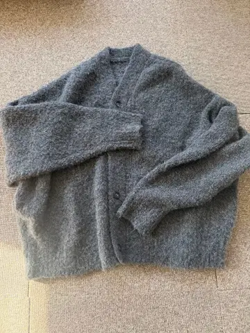 저널 스탠다드 luxe 부클레 V넥 가디건 그레이