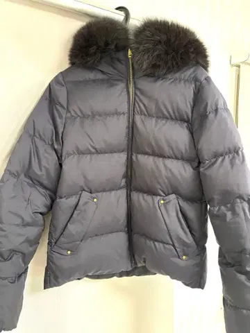 green label relaxing 리버서블 퍼 부착 다운 코트