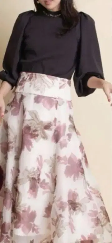 재스 그리티 시어 플로키 플레어 스커트 사이즈 1