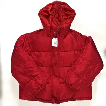 GORGE 후드 페이크 다운 코트 M