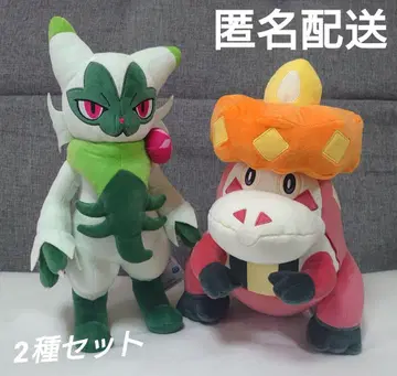 포켓몬 메챠모후굿토 봉제 인형 니아로테 아치게타 2종 세트