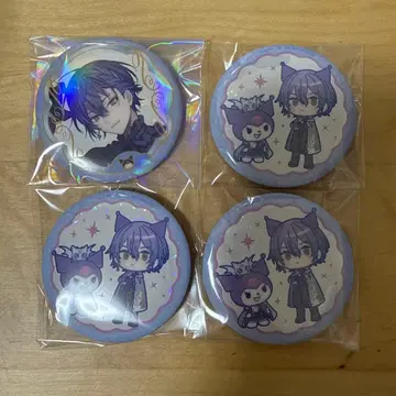 니지산지 코야나기 로우 Dytica x 산리오 캔뱃지 쿠로미 등신