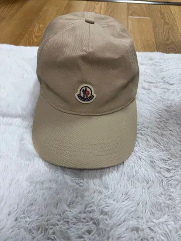 MONCLER 베이지 코튼 캡 프리 사이즈