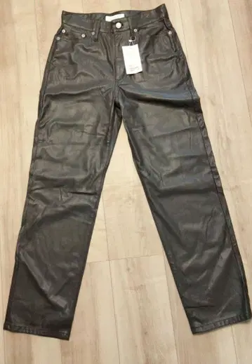 뷰티앤유스 인조 가죽 팬츠