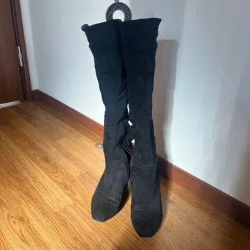 니하이 부츠 jewel changes 블랙 스웨이드 느낌 S 사이즈