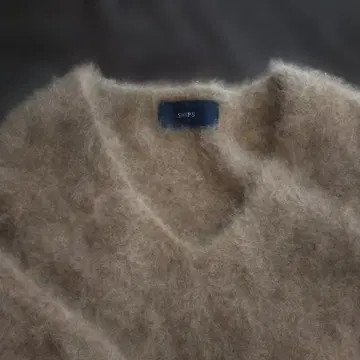 SHIPS 베이지 V넥 스웨터 긴팔