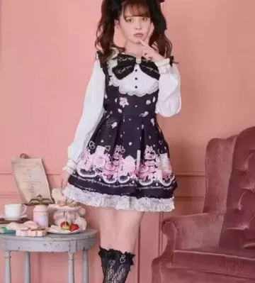 LIZLISA 메니 하트 애프터눈티 패턴 셋업