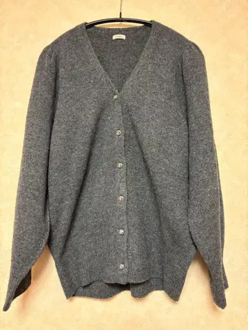 IENA 그레이 V넥 가디건 긴팔