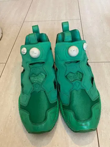 BEAMS 별주 Reebok 펌프 퓨리 올 그린 27cm