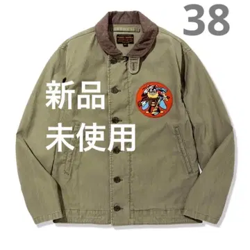 [새상품] PHERROW'S N-1 덱 자켓 카키 3시즌 데코