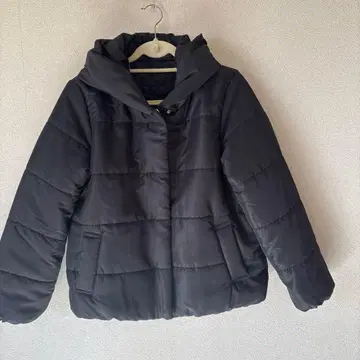 택 포함 새상품 시마무라 볼륨 옷깃 블랙 다운 재킷