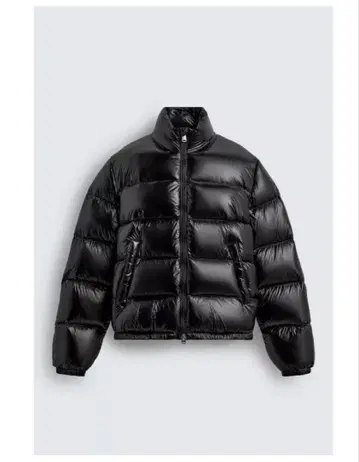 Zara 광택 다운 자켓
