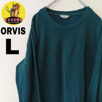 USA 구제 의류 ORVIS 맨투맨 L 그린