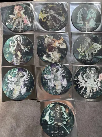 시노아리스 카페 현실편 테이크아웃용 코스터 9종