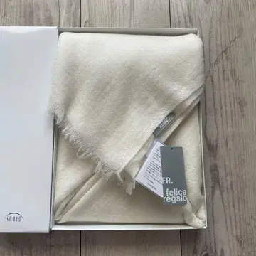 페리체 레가로 아이보리 스톨 캐시미어 100%