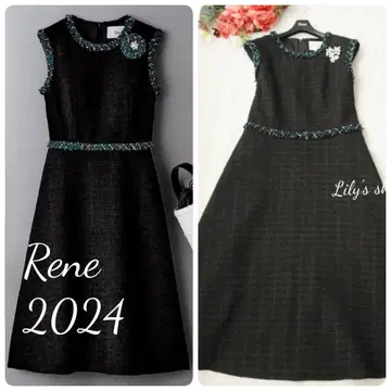 르네 2024 트위드 원피스