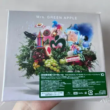 Mrs. GREEN APPLE 10 초회 한정판 CD Blu-ray