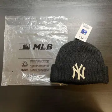 새상품 MLB NY 뉴욕 양키스 니트 모자 블랙