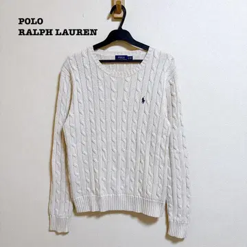 새상품급 폴로 랄프로렌 케이블 니트 코튼 100% 면 LG