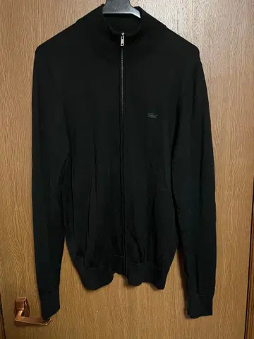 라코스테 블랙 집업 니트