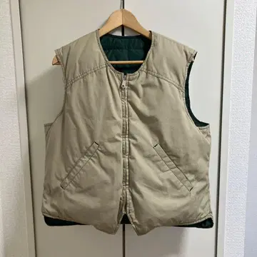 고품질 80s 에디 바우어 리버서블 구스 다운 다운 베스트