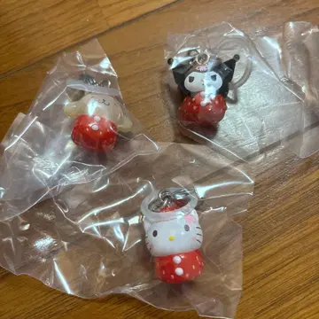 산리오 딸기 메지루시 액세서리 3개 세트