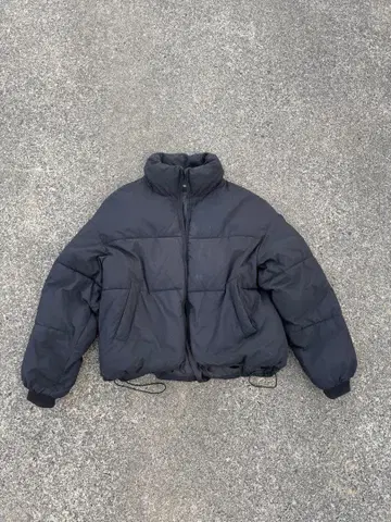 블랙 다운 자켓 FEKETE 쇼트 기장