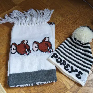 톰과 제리, 뽀빠이 머플러와 모자 세트