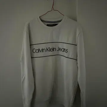 Calvin Klein Jeans 화이트 맨투맨 L 사이즈