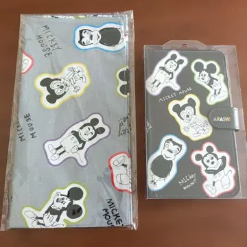 아라시 미키마우스 스마트폰 케이스 손수건 세트