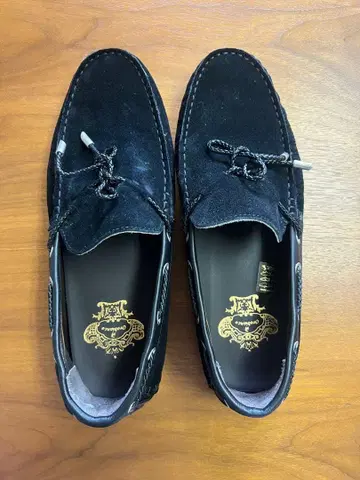 블랙 스웨이드 로퍼 이탈리아제